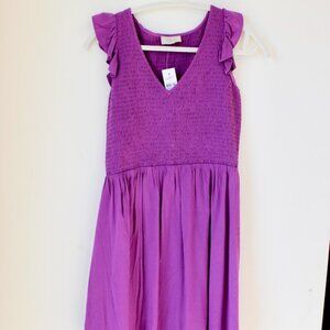 Magenta mini dress from Loft, Size XS